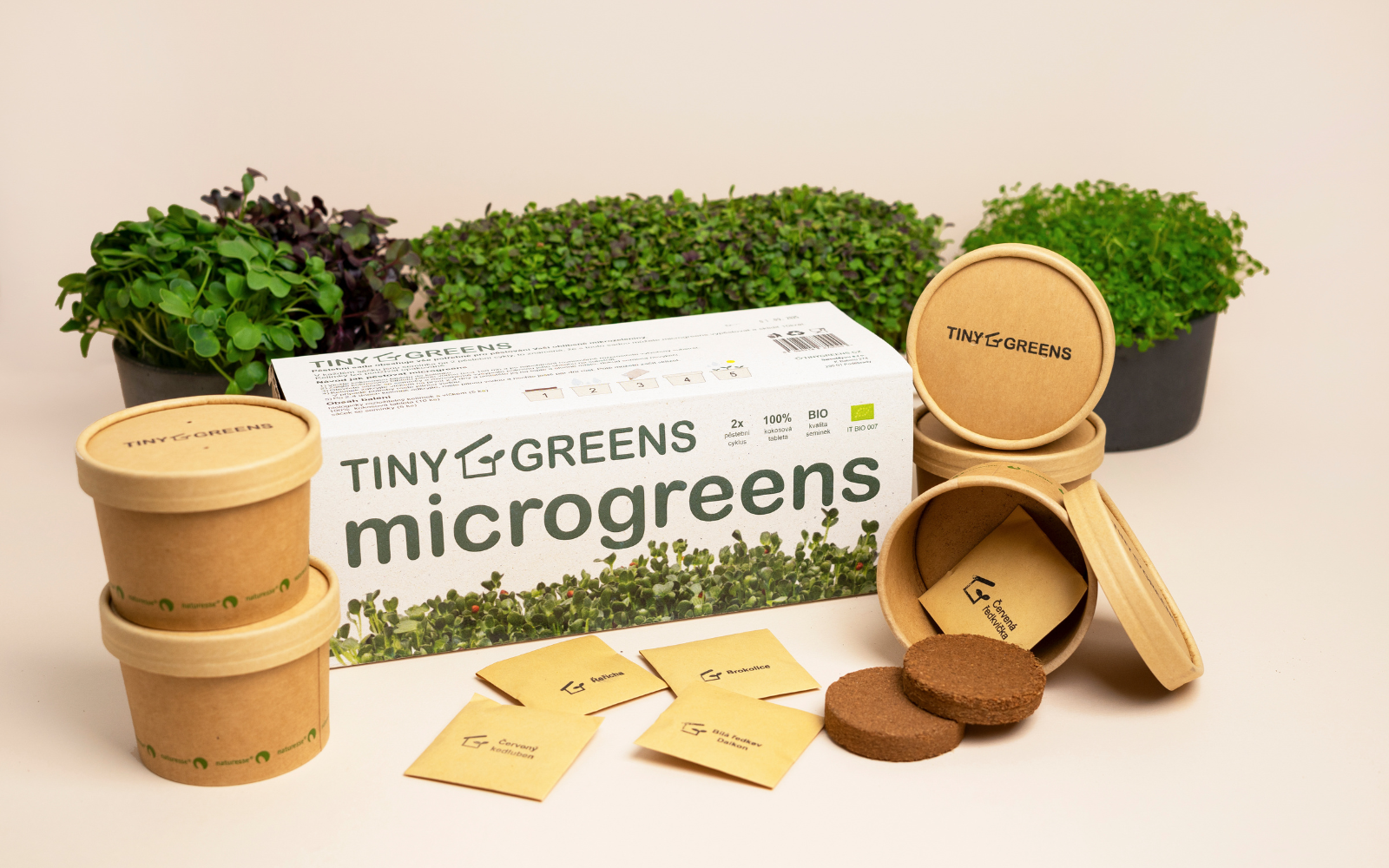 Pěstební sada Microgreens Tiny Greens